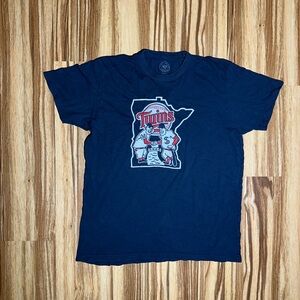 47 Brand Dark Blue Minnesota Twins baseball Tshirt